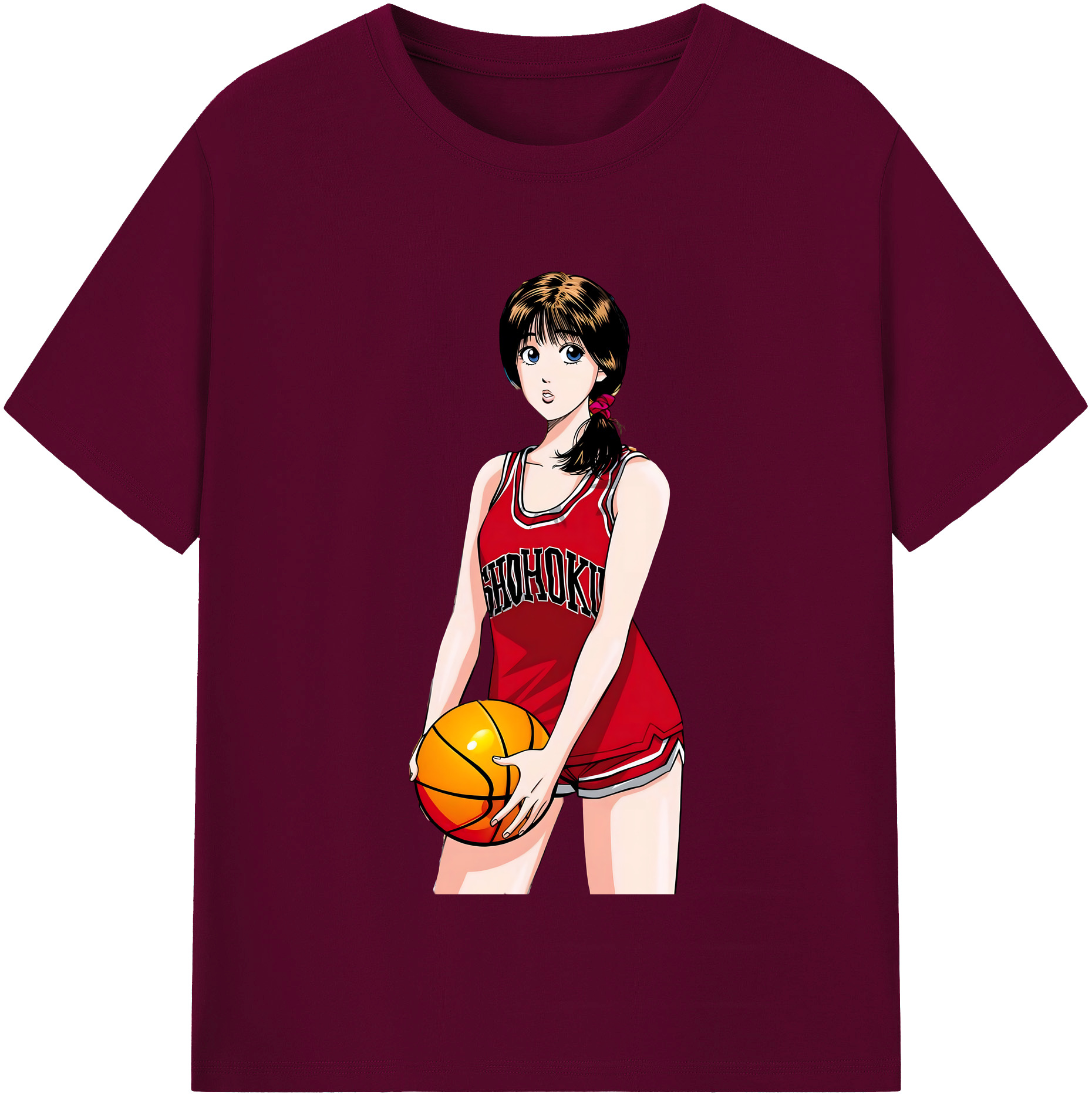 （画像用） SLAM DUNK／スラムダンク レディースカジュアルプリントTシャツ（綿100％）